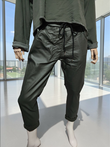 Kunstleder joggpants hose - joggpants,