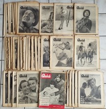 Konvolut 37 x Quick Illustrierte Zeitschriften Erstaugabe 1948 - 1955