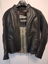 Damen MOTORRADJACKE Triumph CARA Schwarz Leder