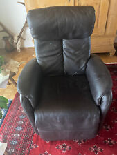 Fernsehsessel Leder dunkelbraun, von Himolla, elektrisch verstellbar