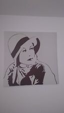 Portrait von Greta Garbo Leinwandbild 90x 90 cm Top