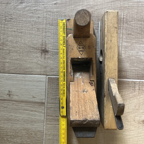 Zwei antike holzhobel alt - zwei,