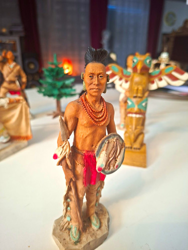 Indianer krieger figur - krieger, /