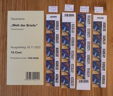 Bund Welt der Briefe Lot Postfrisch 3723 Flaschenpost mit Fehldruck Streifen