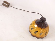 Keramik Pendelleuchte Hängelampe Pedant Lamp Braun Gelb Esstisch 70er 70s 