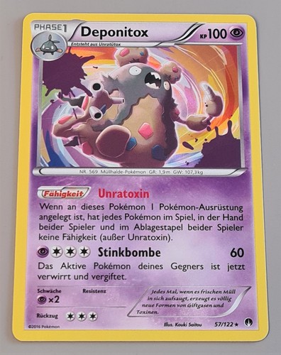 Deponitox 122 rare holo - 57/122,