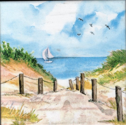 Deko wandfliese strand - 1,
