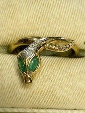 Vintage-Schlangen-Goldring