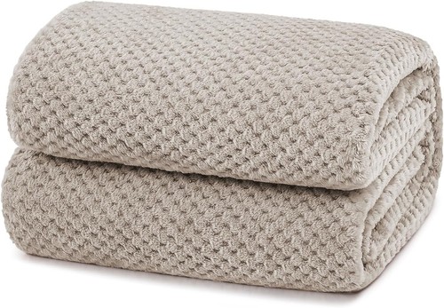 Kuscheldecke waffelmuster - kuscheldecke,