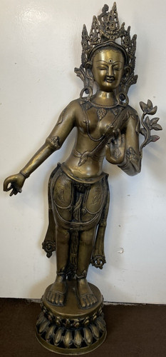 Bronze tara buddha statue - bronze,