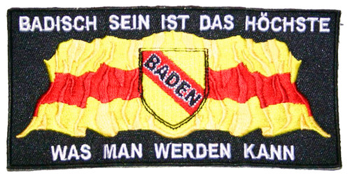 Aufnäher badisch sein ist das - aufnäher,