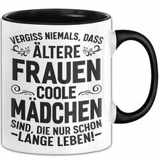 Alte Coole Frau Tasse Geschenk