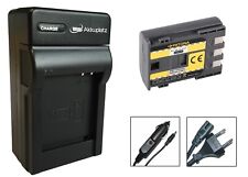 Ladegerät + Akku für Canon NB-2L - Canon LEGRIA HF R16, R17, R18, R106 / HV40