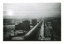 Orig. Foto Panorama Hauptstrasse in Stadtmitte CHARKOW Ukraine 1942