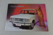 Prospekt / Broschüre Polski Fiat 125p 1300 / 1500 Baujahr 1967 - 1982