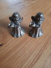 2 Engel Kerzenhalter, Messing, 6cm x 4cm, ohne Kerzen, gute Ware