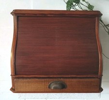 Großer Rolladenschrank Tischsekretär + Rollladen Art Deko Schreibtisch Organizer