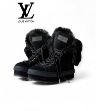 Louis Vuitton Black Suede Fur