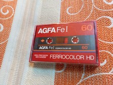 AGFA Fe I 60 Ferrocolor HD Audiokassette, bespielt.
