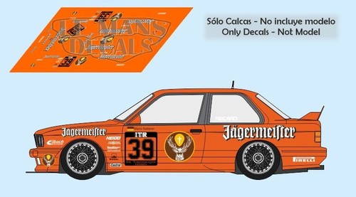 Decals bmw e30 dtm 1988 - 1988, 39