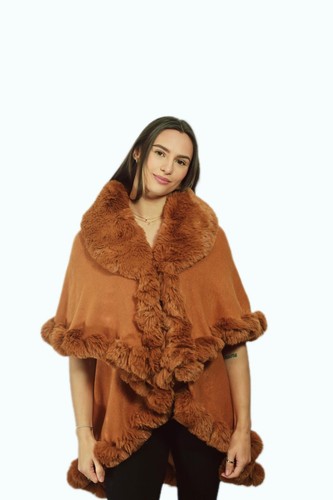 Damen winter poncho - winter,