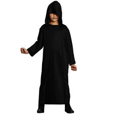 Schwarze Kinder Kapuzen-Robe /