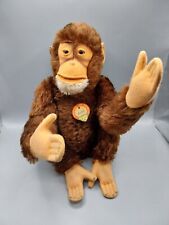 Alter Steiff Affe Schimpanse Jocko ca. 35 cm mit Brustschild und Druckstimme