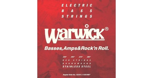 Warwick red strings bass - red,