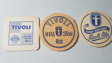 3 verschiedene Bierdeckel Brauerei Tivoli Krefeld