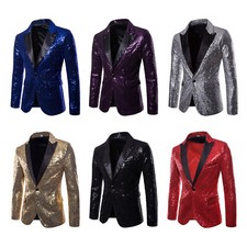 Herren Sakko mit Pailletten