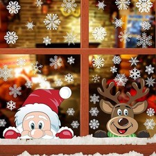 Fensterbilder Weihnachten Fenster Selbstklebend Weihnachts Sticker Fensterdeko