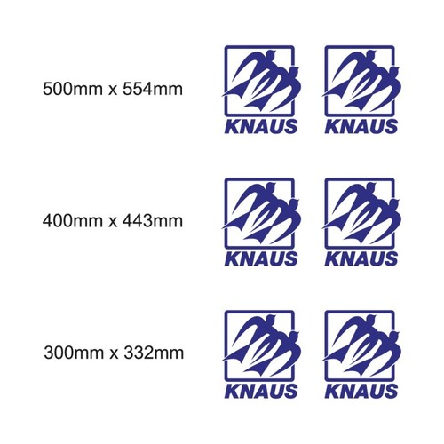 Knaus wohnwagen aufkleber set - aufkleber,