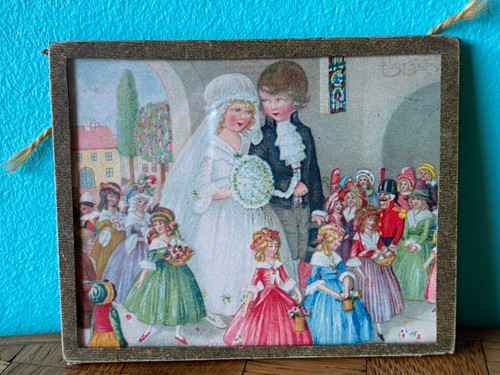 Bild gemälde brautpaar - gemälde, j