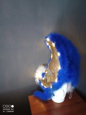 Travestie Show Drag Queen Bühnenkostüm Theater Kopfputz Showhaube LED