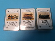 3 DDR KARTENSPIELE SPIELZEUGEISENBAHNEN ROMME BRIDGE CANASTA