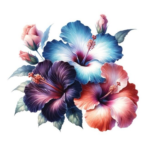 9x9 blume wandtattoo - cm,