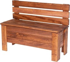 Gartenbox 71x54x29 cm Kiefernholz Massiv Auflagenbox Kissenbox Gartentruhe