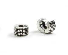 Metallperlen clip antik - 2,