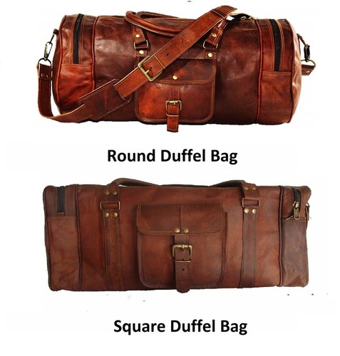 Runde squire tasche - runde, leder