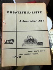 ORIGINALE UNGEBRAUCHTE BAUTZ Ersatzteil-Liste Spinne AR 4