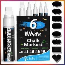 Weißer Kreidestift mit 6