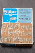 PREISER 16342 60 Figuren 1:87 H0 Volksfestbesucher, unbemalt NEU