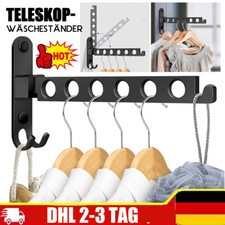 31cm Edelstahl Kleiderlüfter Garderobenhaken Kleiderhaken Wäschestange klappbar
