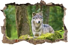 Wandtattoo Wolf im Wald -