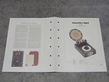 Schaltplan für Detektor Radio Schneider Opel SOM von 1926 Rundfunkmuseum