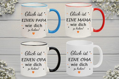 Tasse spruch druck glück ist - spruch,