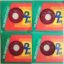 4 rare DT64 DDR VEB Amiga Jukebox Vinyl Singles 1971 bis 73 Ostrock Ostalgie Pop