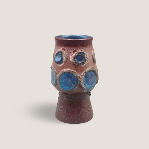 Strehla fat lava vase - lava, ddr