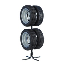 UNITEC Felgenbaum Reifenbaum für 4 PKW Reifen oder Felgen 13 - 17 Zoll
