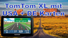 TomTom XL Navi mit USA + DE Karten 2025 - GPS für Urlaub Navigationsgerät TOP